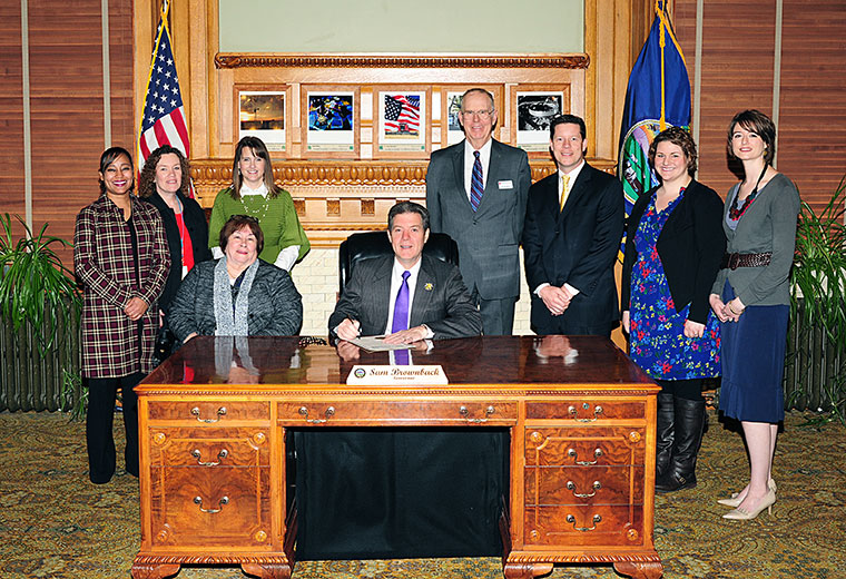 (left to right: Jaime Rogers, DCF Interim Deputy Secretary of Family Services; Christie Bauerle, DCF Kansas Protection Report Ce